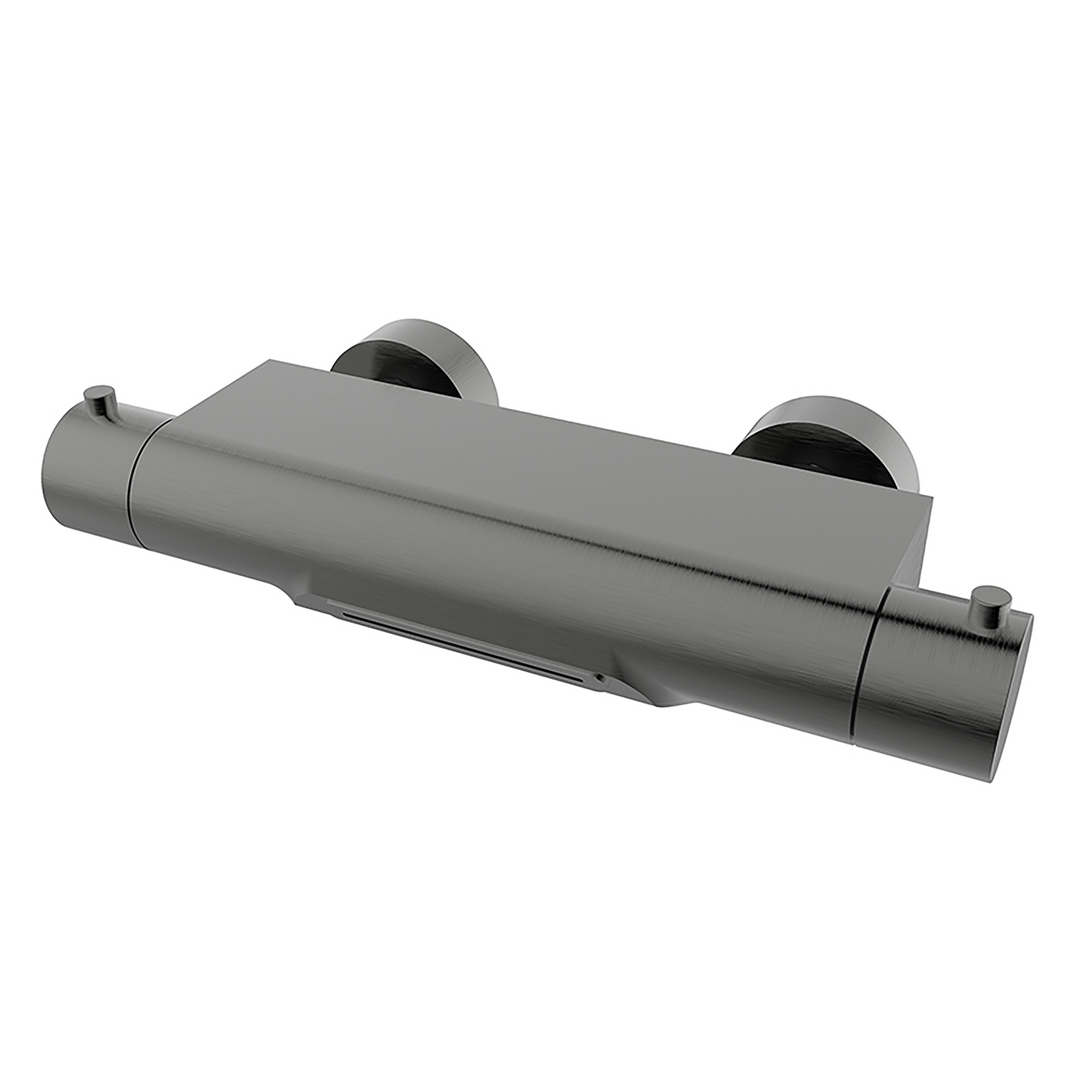 Thermostatische badkraan Wiesbaden Style waterval met Cool Touch in gunmetal