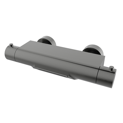 Thermostatische badkraan Wiesbaden Style waterval met Cool Touch in gunmetal