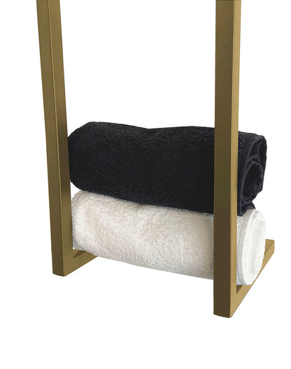 Handdoekrek Wiesbaden Loft 95x25x20cm in geborsteld messing