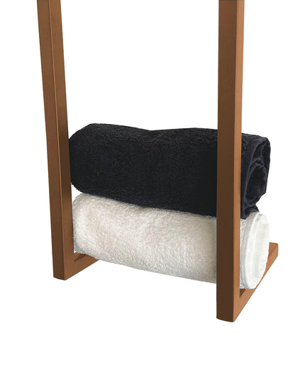 Handdoekrek Wiesbaden Loft 95x25x20cm in geborsteld brons koper