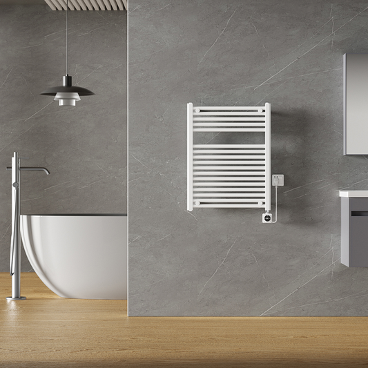 Elektrische designradiator Elara Smart Wifi 76cm x 60cm glans wit