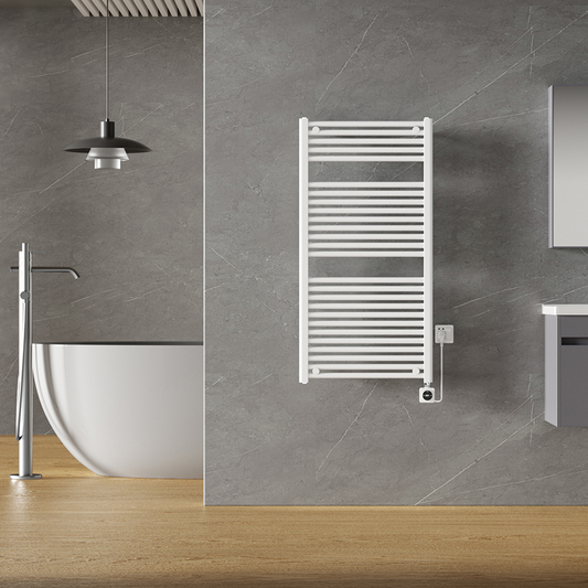 Elektrische designradiator Elara Smart Wifi 120cm x 60cm glans wit
