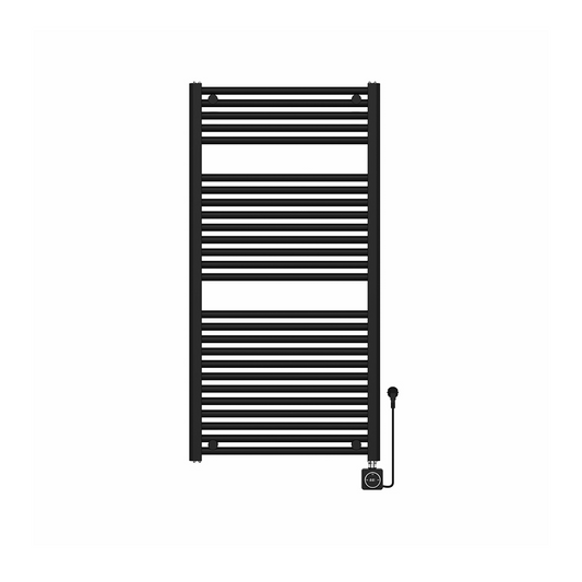 Elektrische designradiator Elara Smart Wifi 120cm x 60cm mat zwart