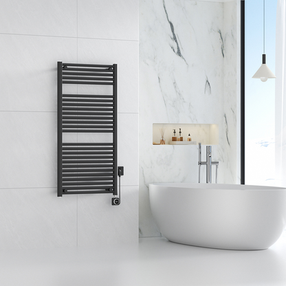 Elektrische designradiator Elara Smart Wifi 120cm x 60cm mat zwart