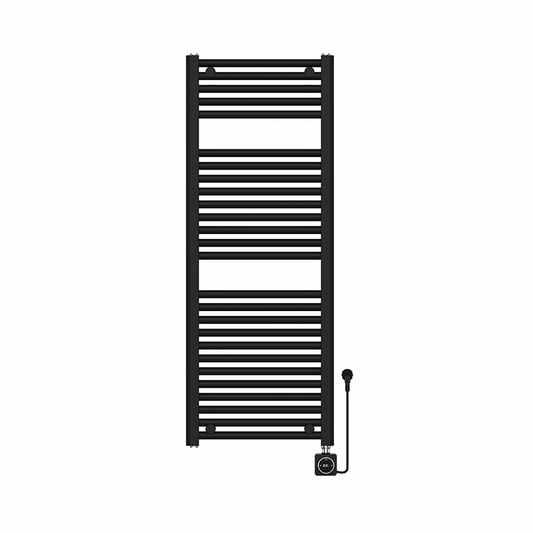 Elektrische designradiator Elara Smart Wifi 120cm x 45cm mat zwart