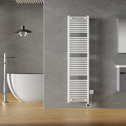 Elektrische designradiator Elara Smart Wifi 180cm x 45cm glans wit