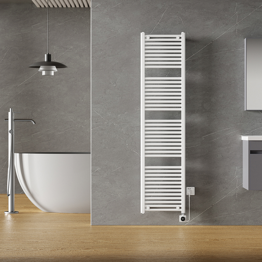 Elektrische designradiator Elara Smart Wifi 180cm x 45cm glans wit