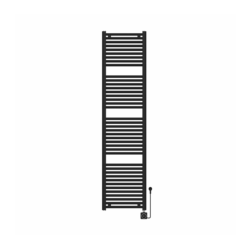 Elektrische designradiator Elara Smart Wifi 180cm x 45cm mat zwart