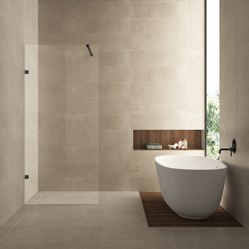 Inloopdouche Wiesbaden Less 80x200cm met gunmetal beslag en 8mm helder glas