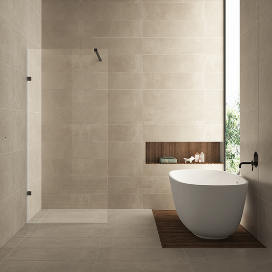 Inloopdouche Wiesbaden Less 60x200cm met gunmetal beslag en 8mm helder glas