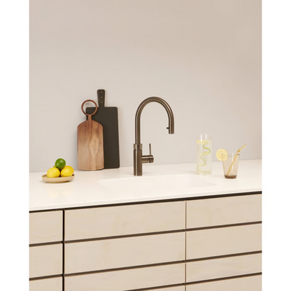 Kokendwaterkraan Quooker Flex Round met COMBI+ 7 liter reservoir in gunmetal
