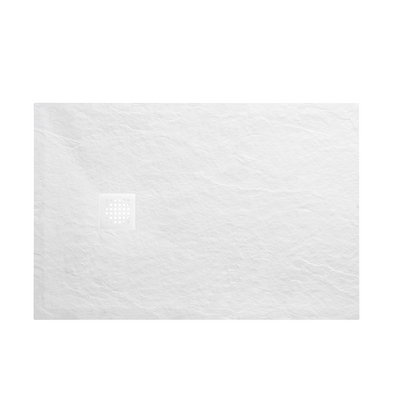 Douchebak Wiesbaden Stonea rechthoek 80x120cm antislip composiet in mat wit