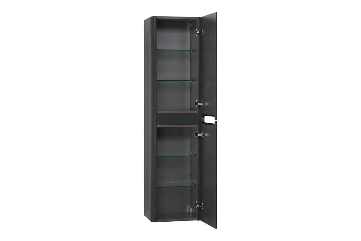 Badkamer kolomkast Wiesbaden Sulora 160cm mat zwart
