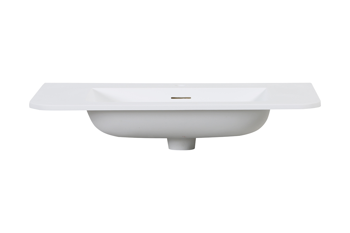 Wastafel Wiesbaden Laro 80cm solid surface mat wit
