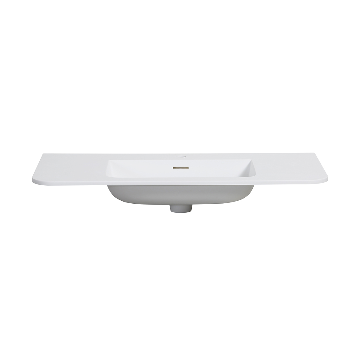Wastafel Wiesbaden Laro 100cm solid surface mat wit