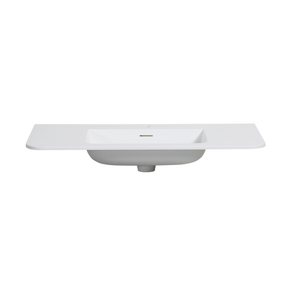 Wastafel Wiesbaden Laro 100cm solid surface mat wit