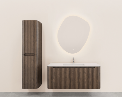 Badkamer kolomkast Wiesbaden Sulora 160cm bruin eiken