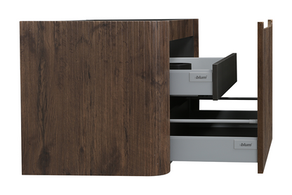 Badkamermeubelset Wiesbaden Sulora 120cm bruin eiken inclusief spiegel Uovo