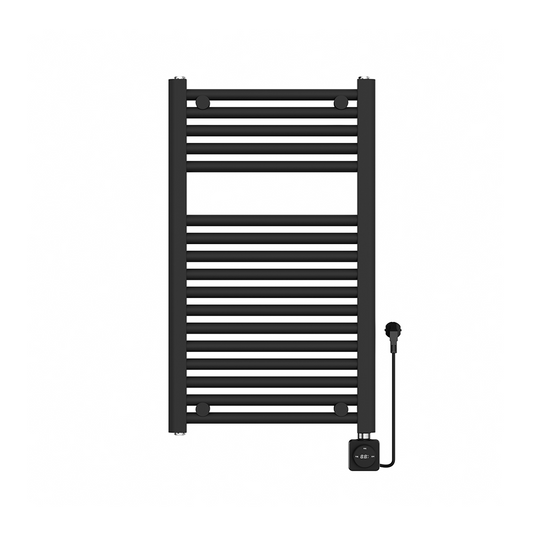 Elektrische designradiator Elara Smart Wifi 76cm x 45cm mat zwart