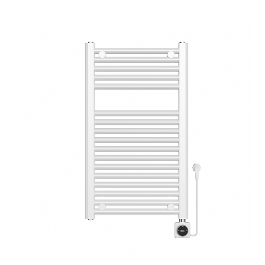 Elektrische designradiator Elara Smart Wifi 76cm x 45cm glans wit