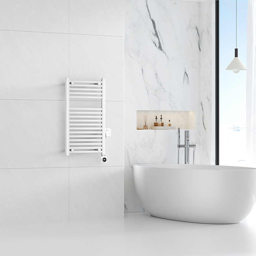 Elektrische designradiator Elara Smart Wifi 76cm x 45cm glans wit