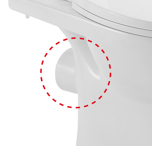 Compleet staand toilet Xellanz duoblok PK uitgang en rimless met toiletzitting in glans wit