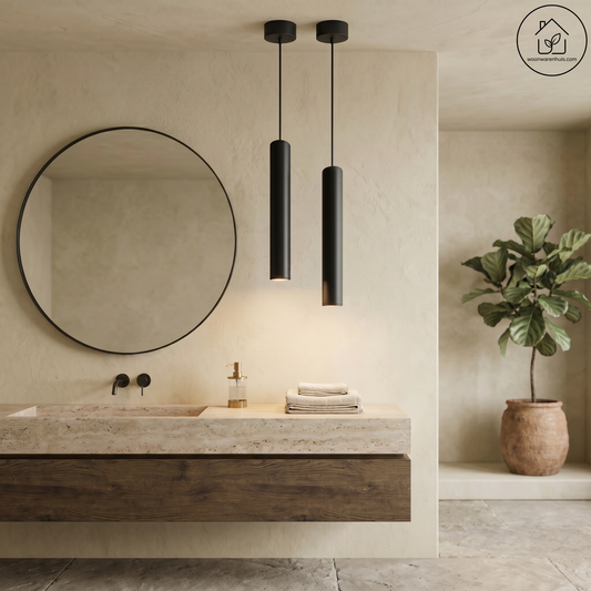 Hanglamp Wiesbaden Oriona 33cm dimbaar mat zwart