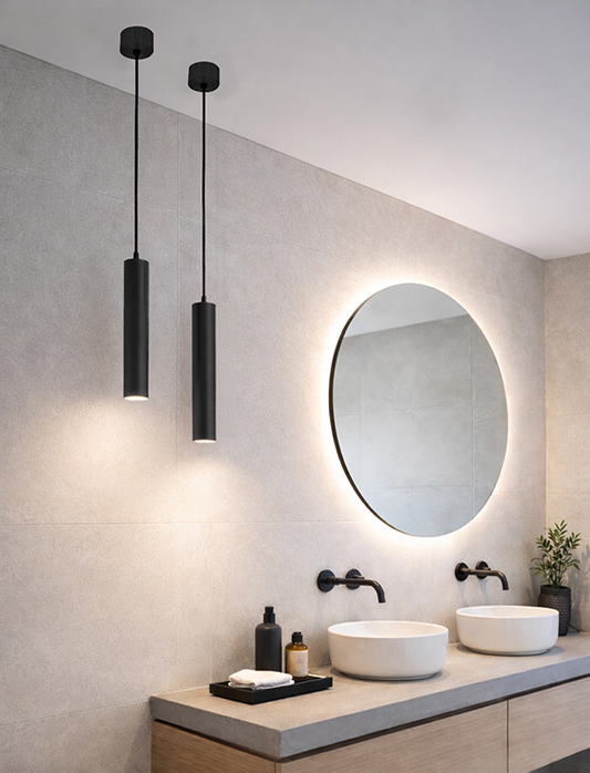 Hanglamp Wiesbaden Oriona 33cm dimbaar mat zwart