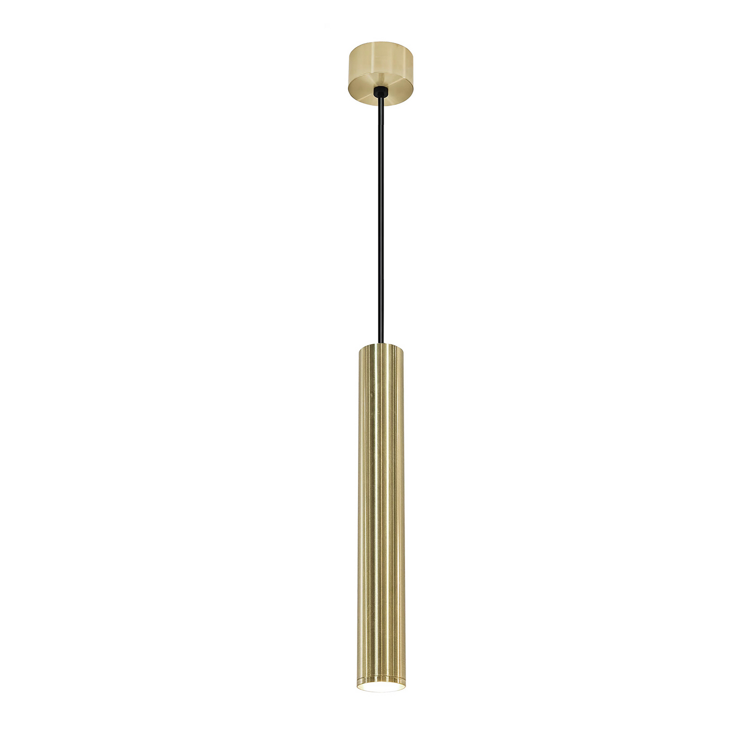 Hanglamp Wiesbaden Oriona 33cm dimbaar geborsteld messing