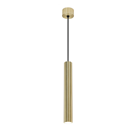 Hanglamp Wiesbaden Oriona 33cm dimbaar geborsteld messing