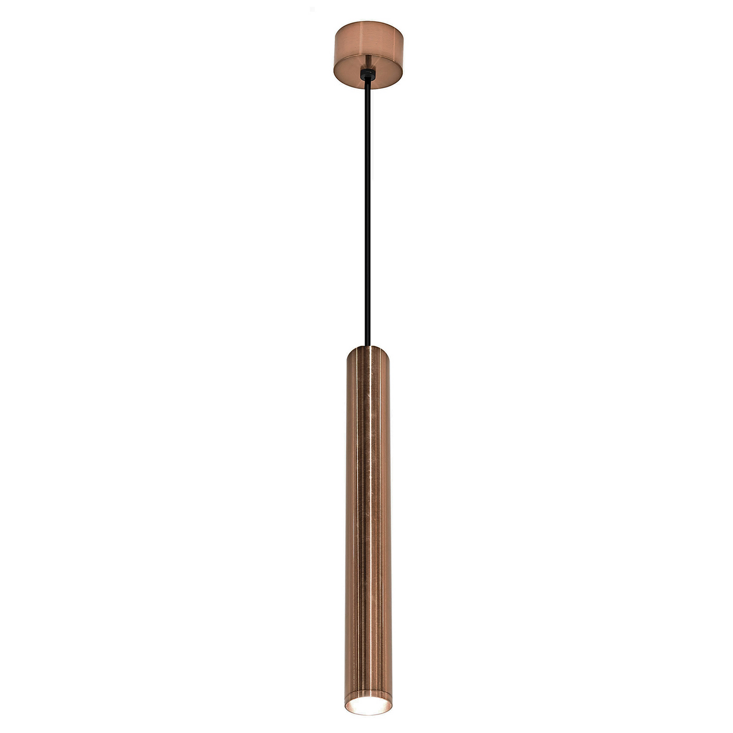 Hanglamp Wiesbaden Oriona 33cm dimbaar geborsteld brons koper