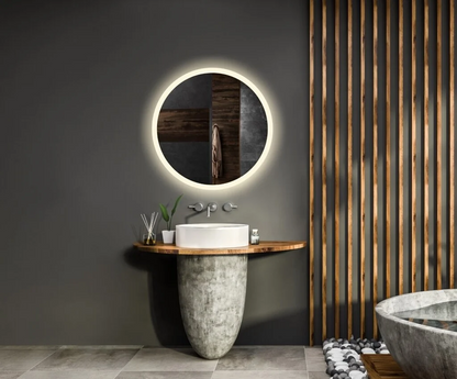 Badkamer spiegel GD Circum 100cm met anti-condens functie en dimbare LED randverlichting
