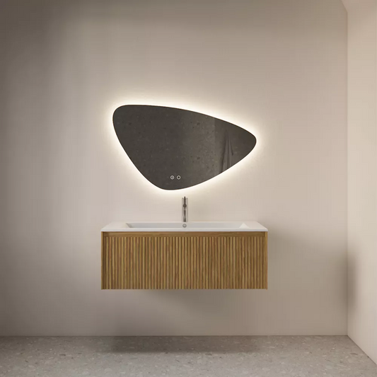 Badkamer spiegel GD Strano 120x78cm met anti-condens functie en indirecte/dimbare LED verlichting