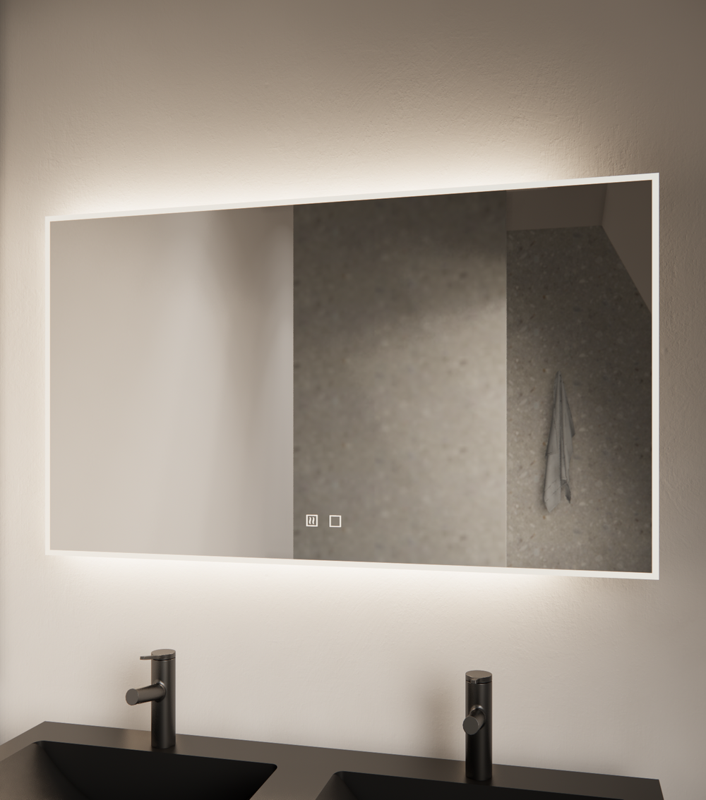 Badkamer spiegel GD Style 100cm met anticondens functie en indirecte/dimbare LED verlichting