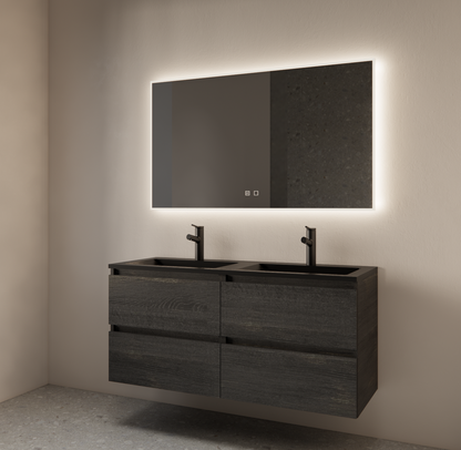 Badkamer spiegel GD Style 100cm met anticondens functie en indirecte/dimbare LED verlichting
