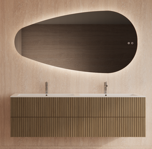 Badkamer spiegel GD Thalia 180x92cm met anti-condens functie en indirecte/dimbare LED verlichting