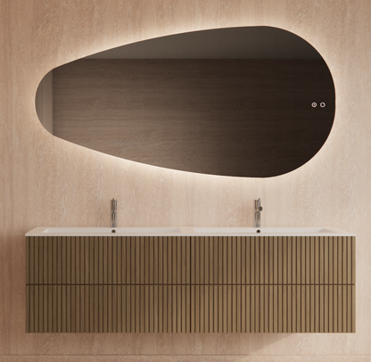 Badkamer spiegel GD Thalia 160x82cm met anti-condens functie en indirecte/dimbare LED verlichting