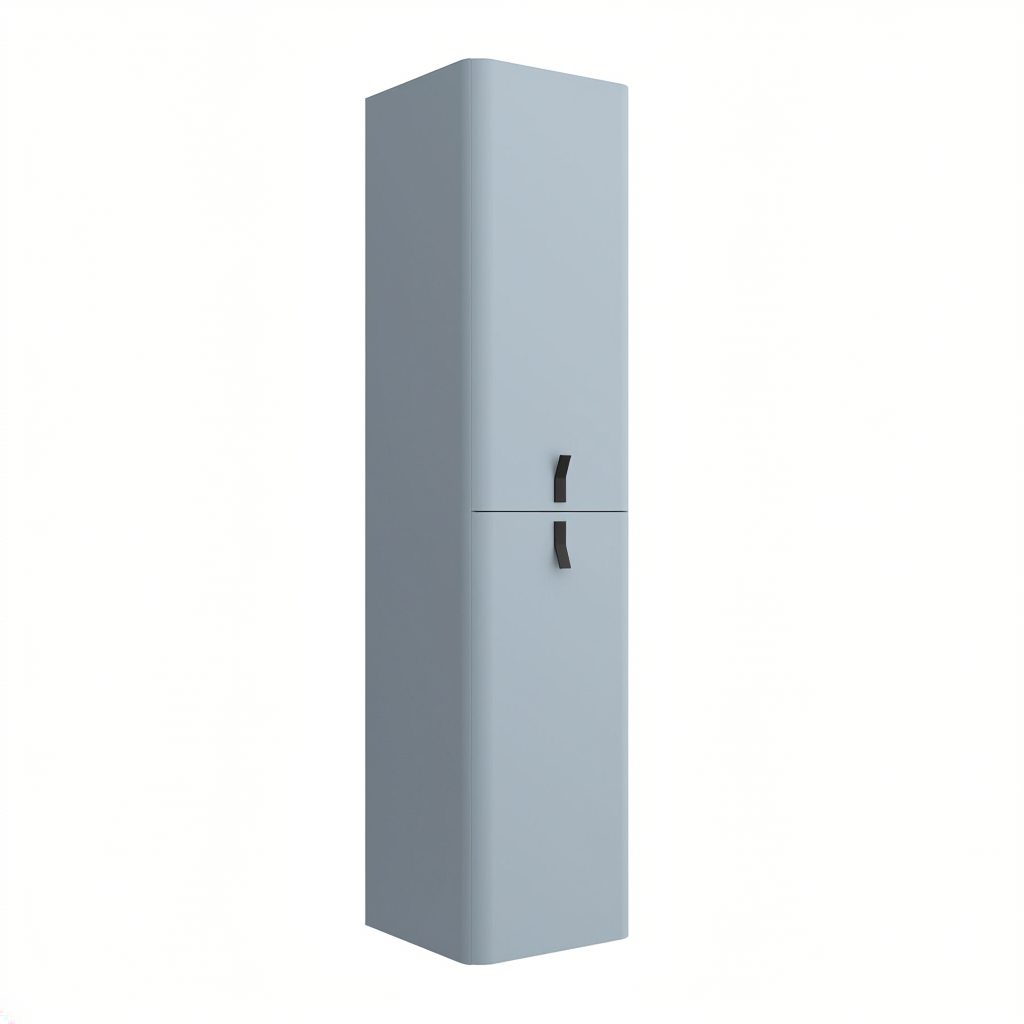Badkamer kolomkast Salgar Uniiq Blue fog 150cm mat licht blauw