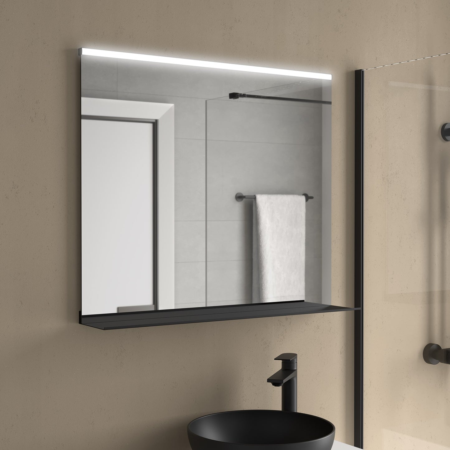 Badkamermeubelset Salgar Domus 80cm in sienna eiken