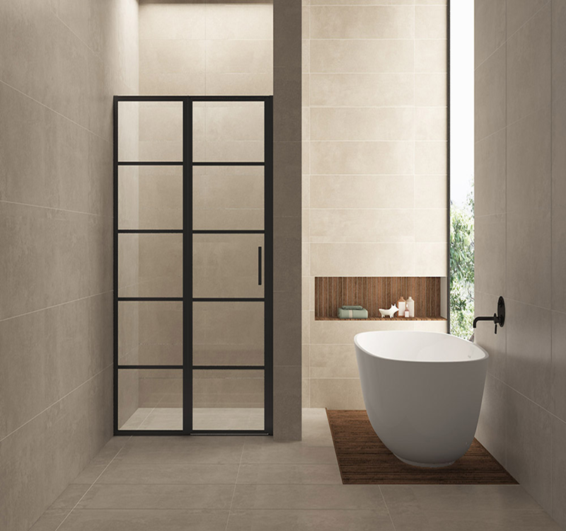 Nisdeur Wiesbaden Horizon 120x80 cm mat zwart