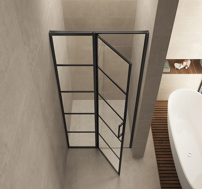 Nisdeur Wiesbaden Horizon 120x80 cm mat zwart