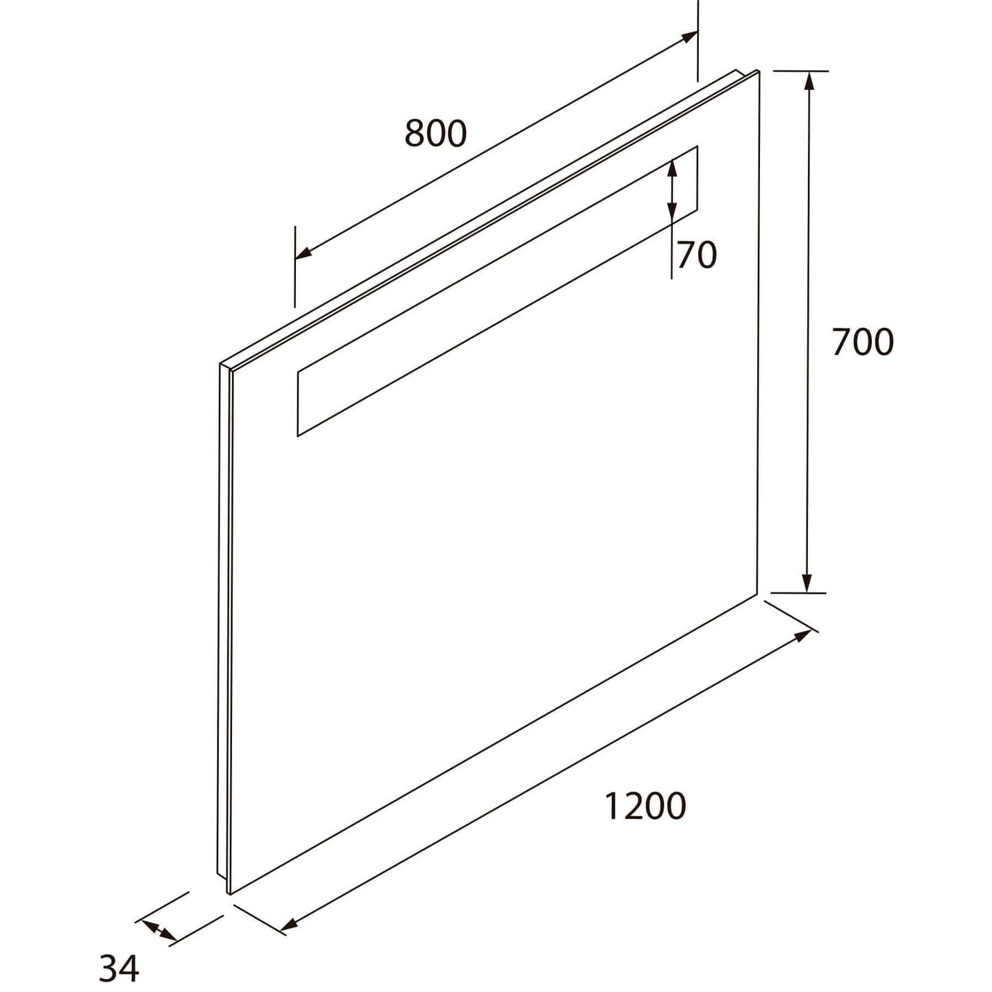 Badkamermeubelset Salgar Domus 120cm in walnoot - foto #4