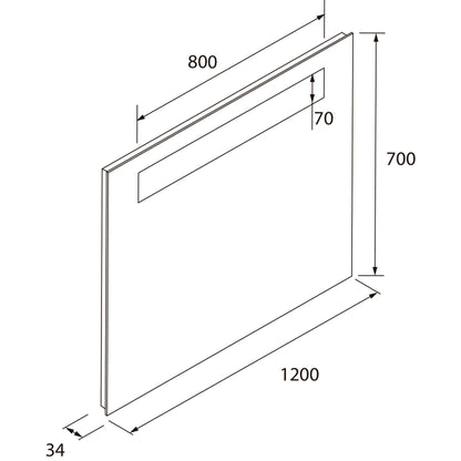Badkamermeubelset Salgar Domus 120cm in walnoot - foto #4