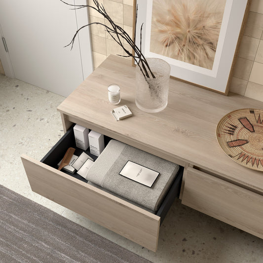 Badkamermeubelset Salgar Domus 80cm in sienna eiken