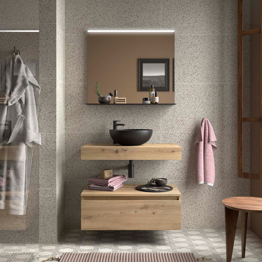 Badkamermeubelset Salgar Domus 80cm in montana eiken