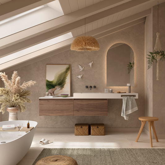 Project Warm & Strak: een sfeervolle meubeloplossing van 240cm breed onder een schuine kap