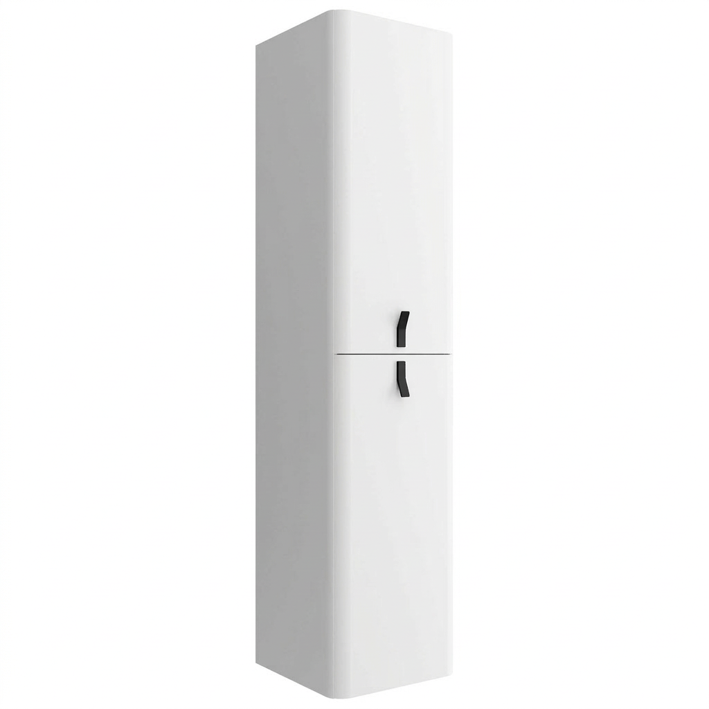 Badkamer kolomkast Salgar Uniiq Soft white 150cm mat wit