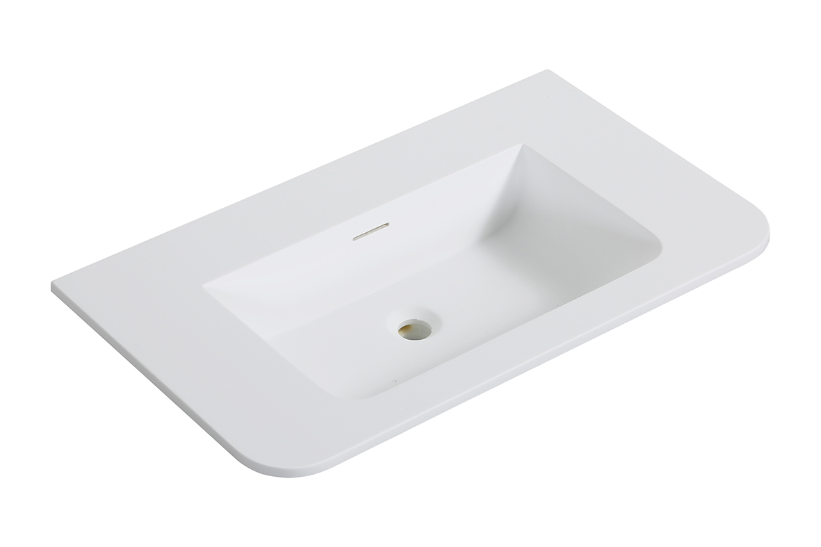 Badkamermeubelset Wiesbaden Sulora 80cm licht eiken inclusief spiegel Uovo