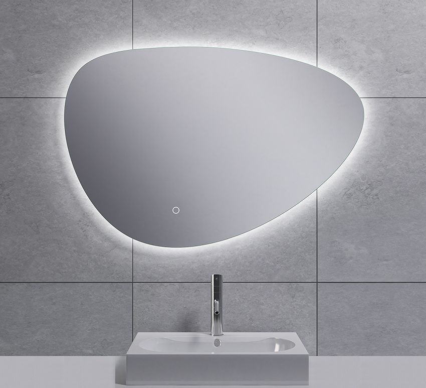 Badkamermeubelset Wiesbaden Sulora 80cm licht eiken inclusief spiegel Uovo