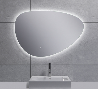 Badkamermeubelset Wiesbaden Sulora 80cm licht eiken inclusief spiegel Uovo